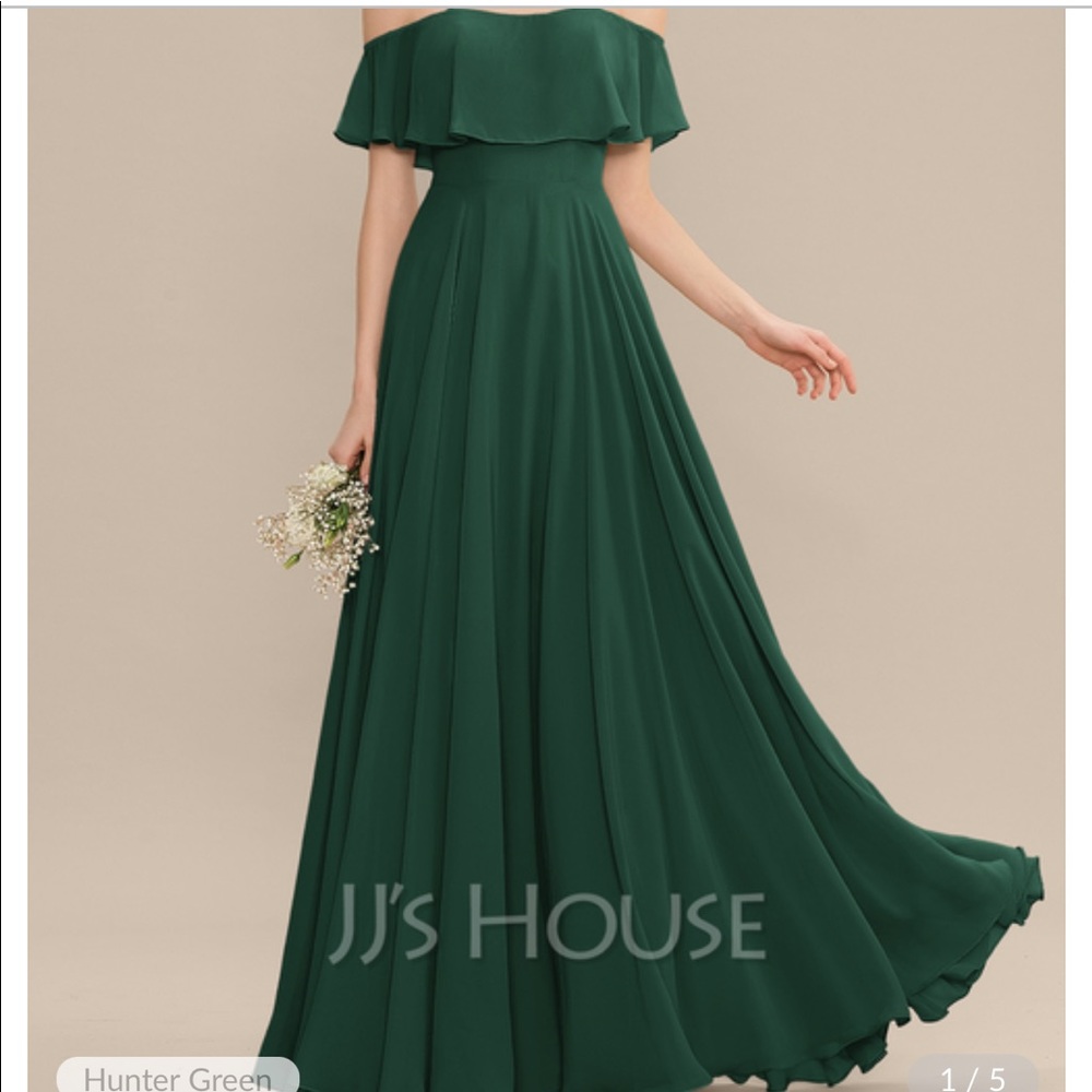 JJ’s House Sweetheart Floor-Length Chiffon Bridesmaid Dress
